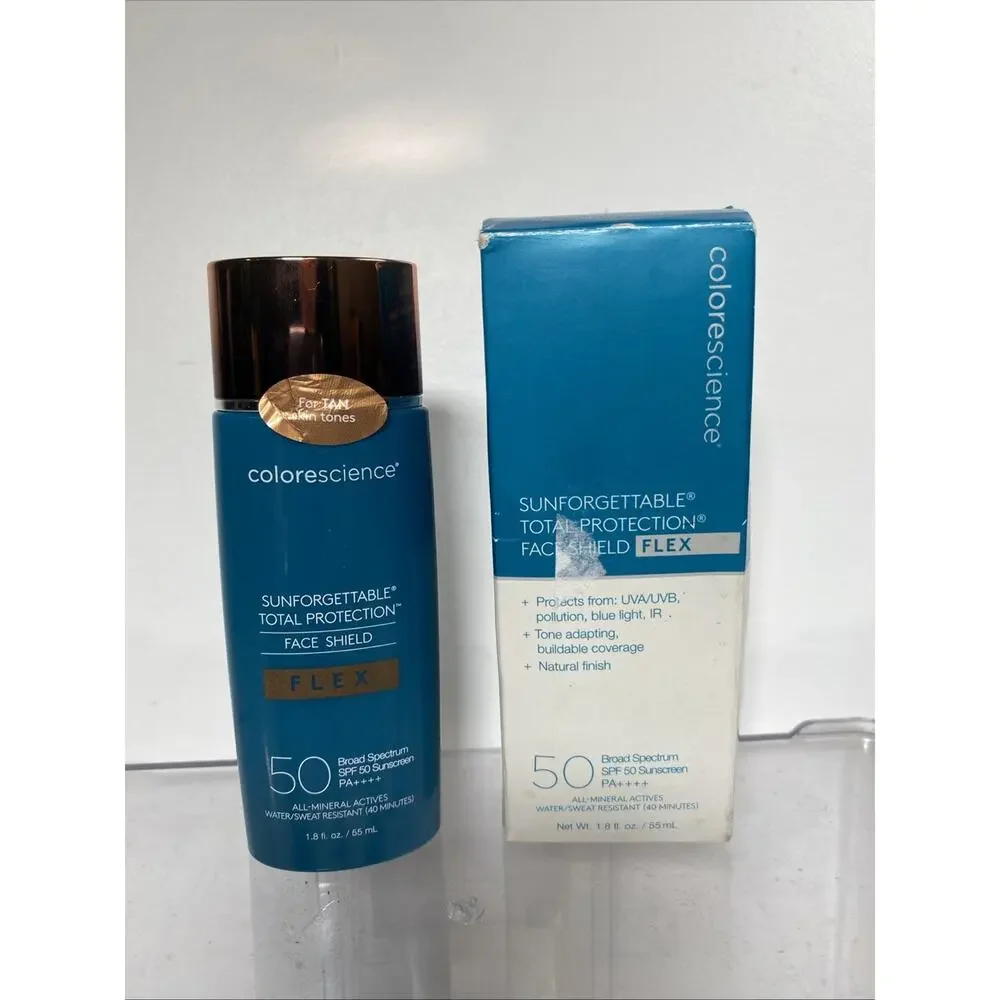 Colorescience Face Shield Flex SPF 50 Tan 1.8 oz - New In Box